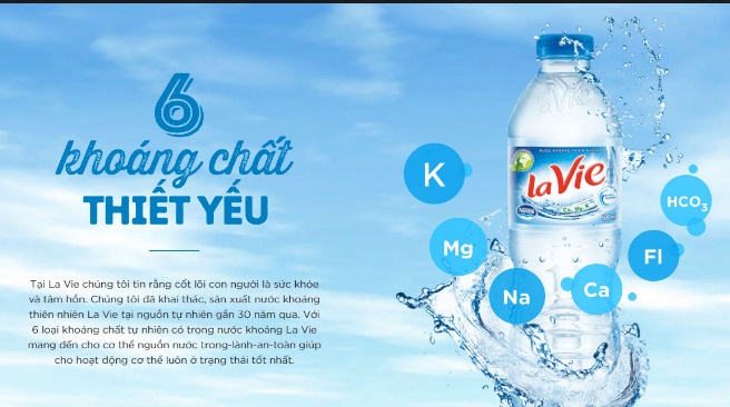 Nước uống đóng bình LaVie – Đại lý nước LaVie giao nhanh miễn phí