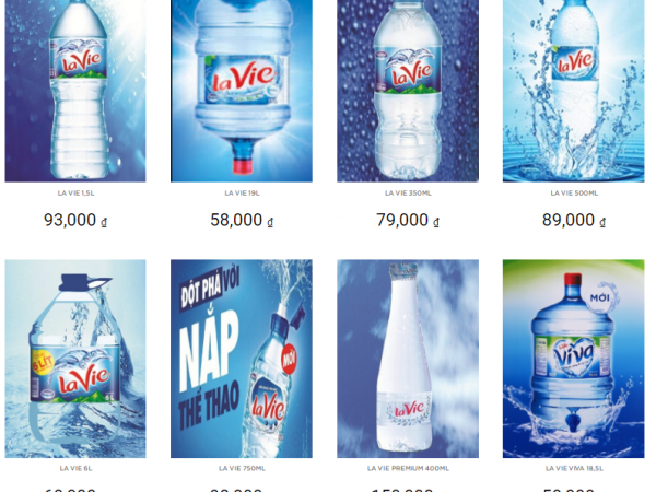 Hệ thống giao nước khoáng LaVie hiện nay – Dịch vụ siêu tiện lợi