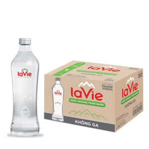 Thùng nước LaVie chai thủy tinh 460ml không ga